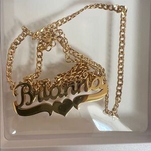 Gold Plated Personalized Brianna Necklace